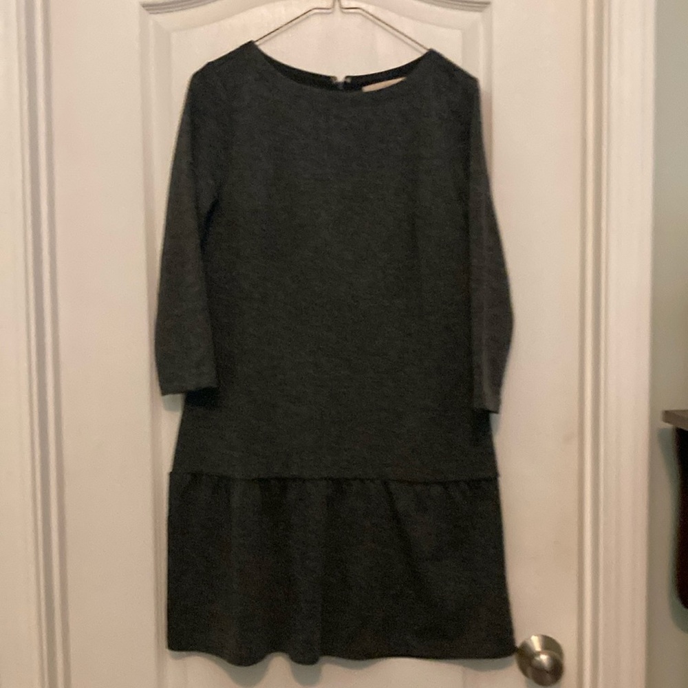 Dark gray drop waist dress